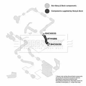 BORG & BECK bth1686 -  Трубка нагнетаемого воздуха